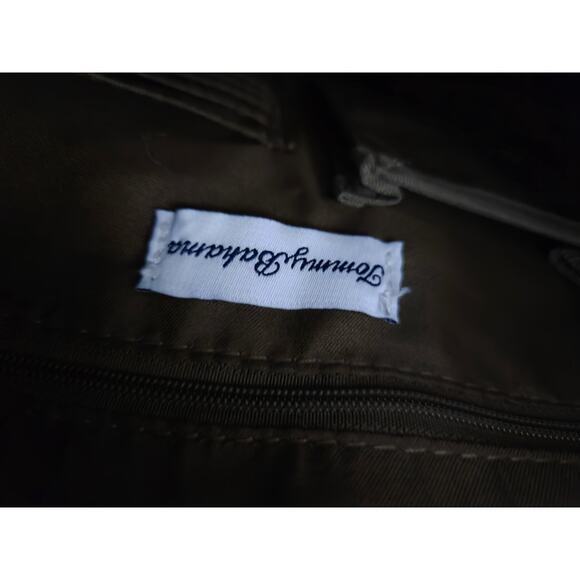 Tommy Bahama Convertible Army Green Backpack Laptop Bag Military Carry On - Picture 6 of 11